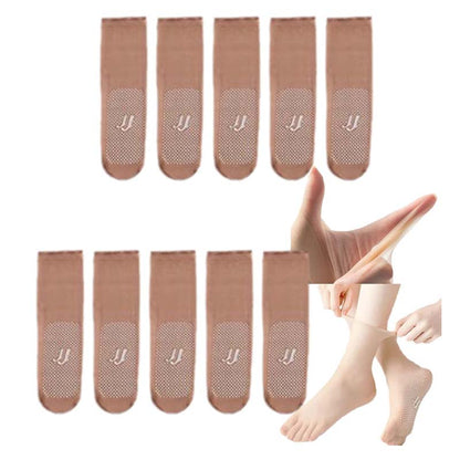 Spring Summer Invisible Non-Slip Crystal Silk Socks | Bowlift