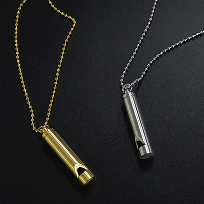Necklace with breathing exercises | Stainless steel | Alternative to smoking and vaping for anxiety relief