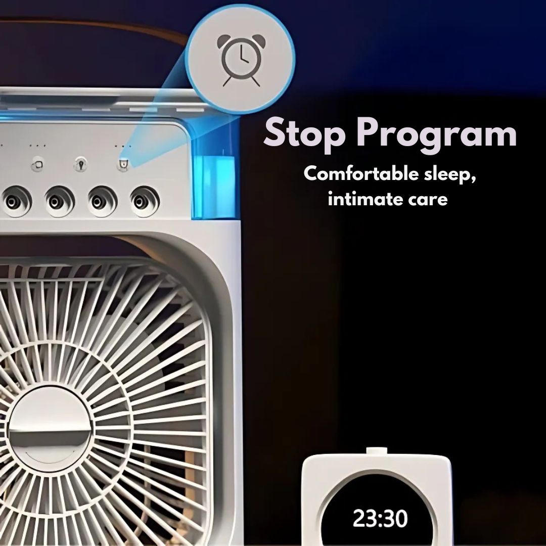3-in-1 Air Cooler Humidifier | Portable, adjustable fan speeds & Ideal for Bedrooms, Offices & Small Rooms | Karnz