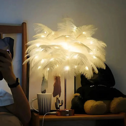 Skanto | LumaPalm Feather Palm Tree Lamp