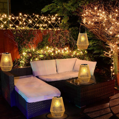 Brehn | Solar Outdoor Hand-woven Garden Lamps | Waterproof Landscape Light for Villa & Terrace Decoration - Alpho