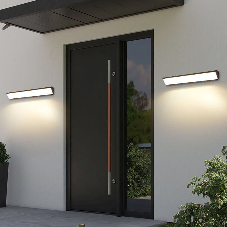 Modern Outdoor Long Bar Aluminum Acrylic Waterproof LED Wall Sconce Lamp | Karnz