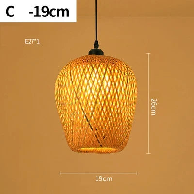 Skanto | Handmade Rattan Pendant Lamp - RayaLight
