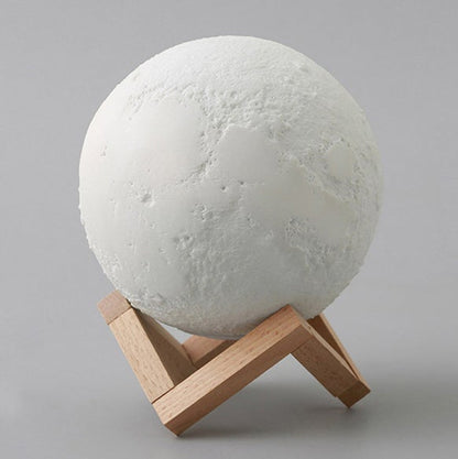 Skanto | Creative Mini Rechargeable 3D Printed Moon 1-Light LED Table Lamp