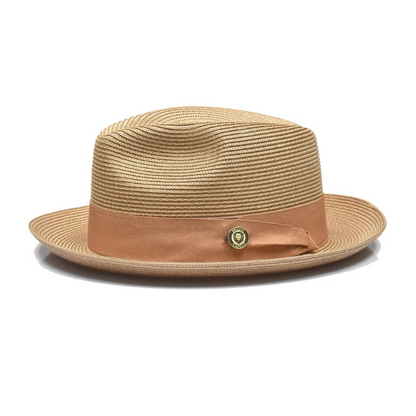 Natural Straw Fedora Hat | Bowlift