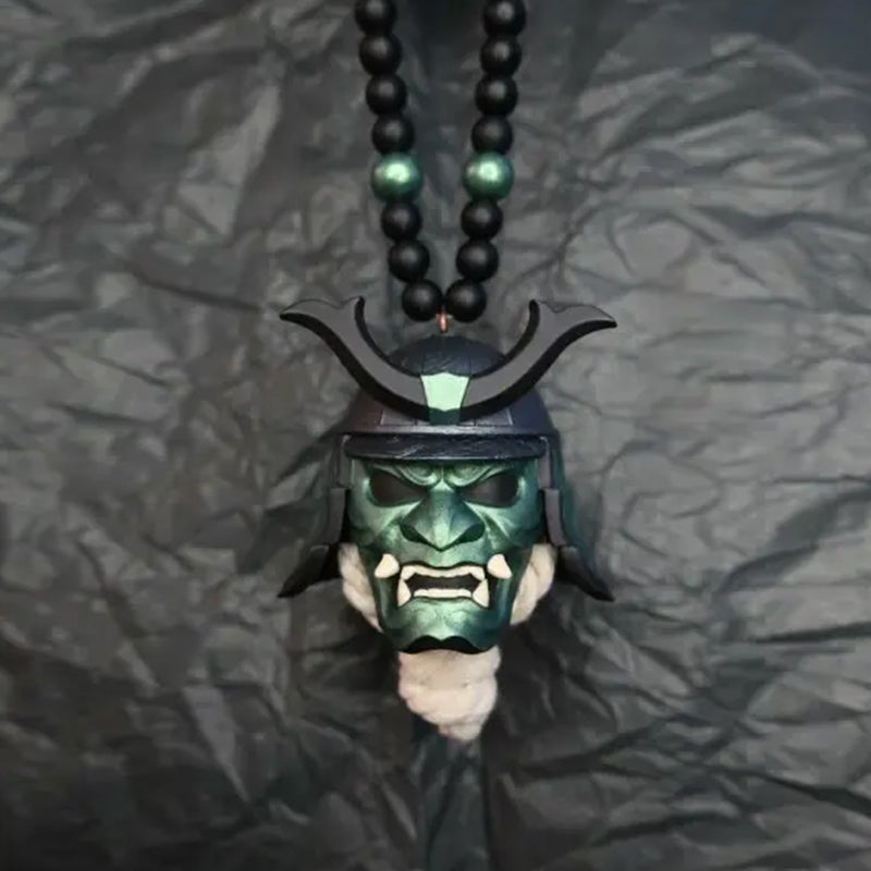 Samurai helmet car trailer