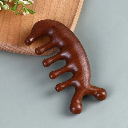 BowLift | Luxury Sandalwood Massage Comb | Antistatic & ideal for hair care & scalp massage