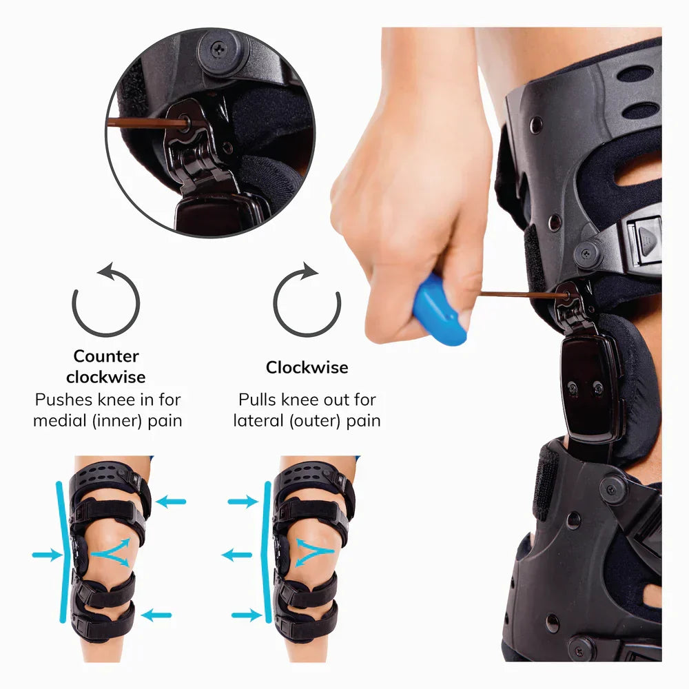 Skanto | Osteoarthritis Knee Brace | Medial and Lateral OA Support for Bone-on-Bone Arthritis Pain