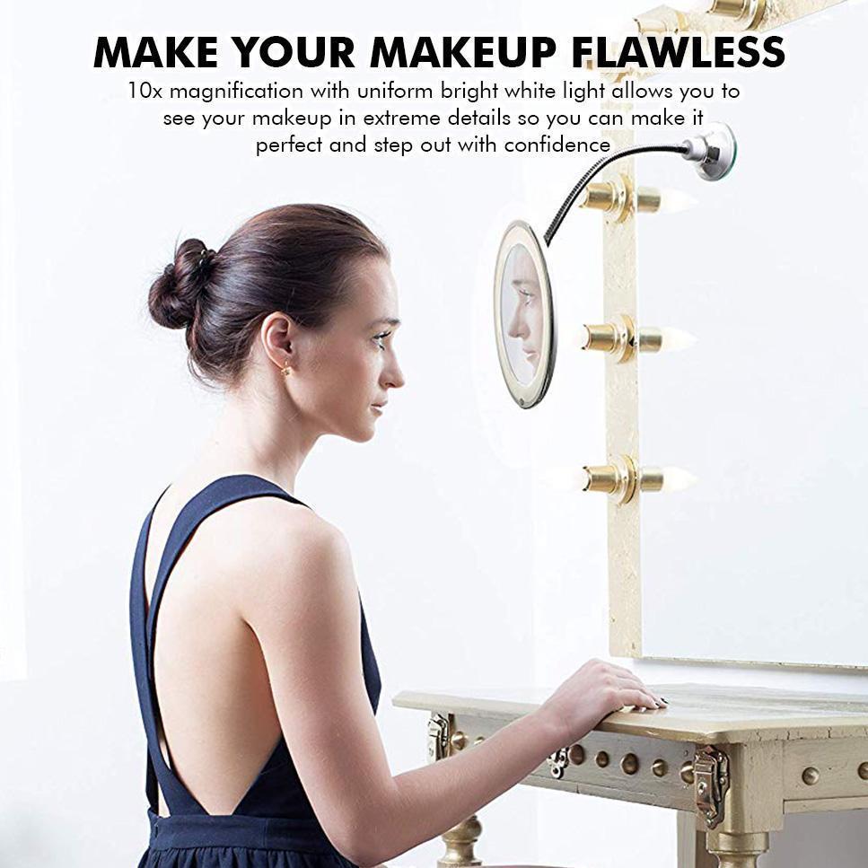 Skanto | 10x Zoom LED Makeup Mirror