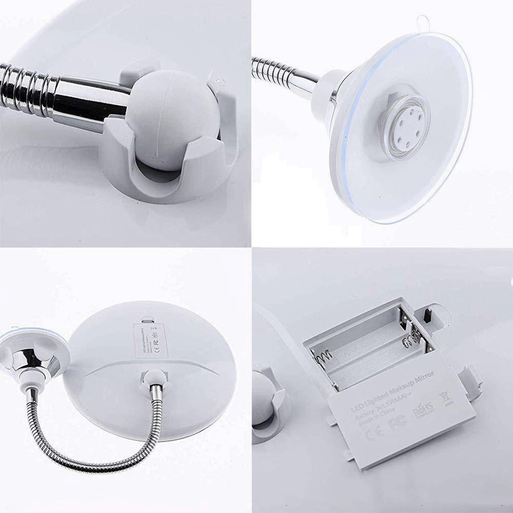 Skanto | 10x Zoom LED Makeup Mirror