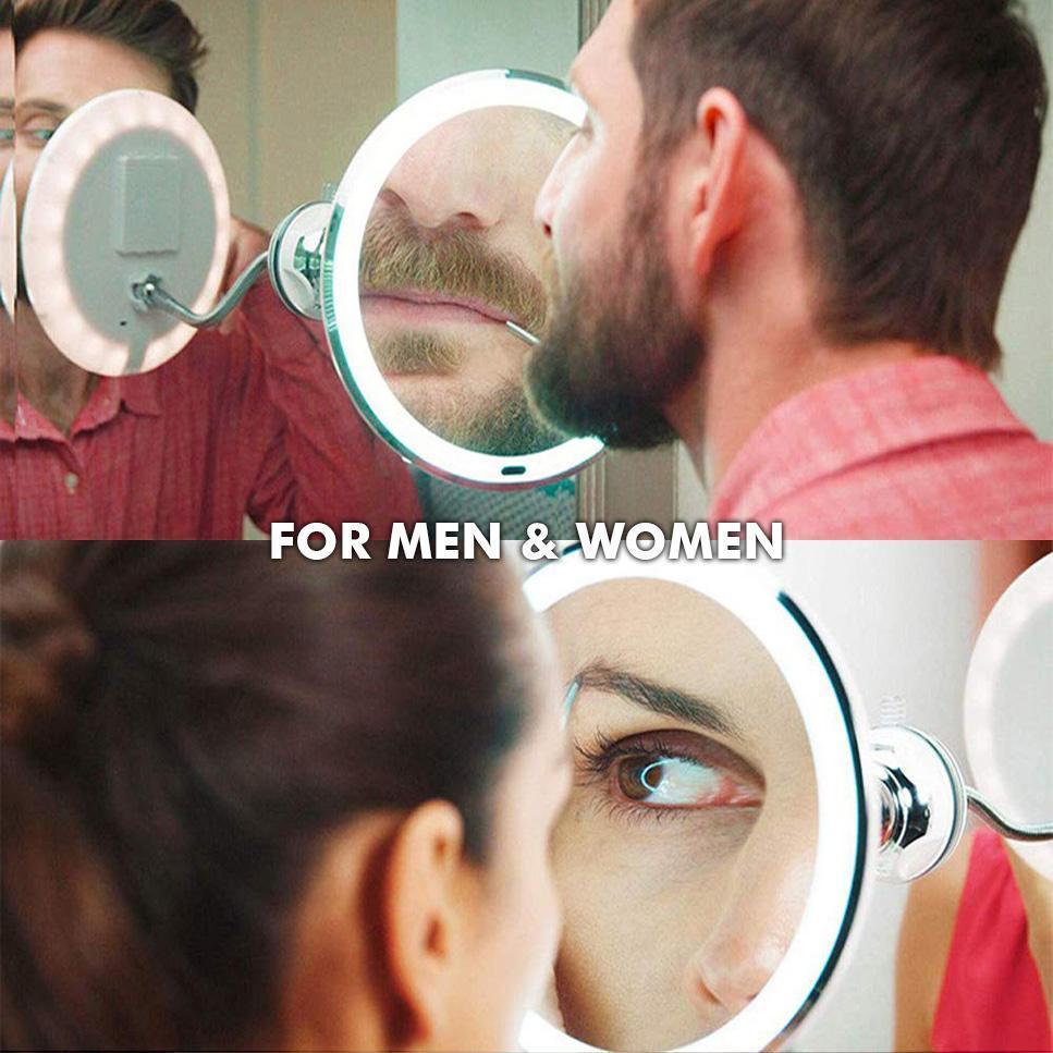 Skanto | 10x Zoom LED Makeup Mirror