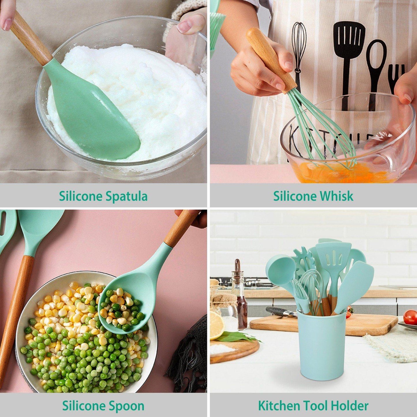Skanto | 11-Piece Silicone Kitchen Utensil Set