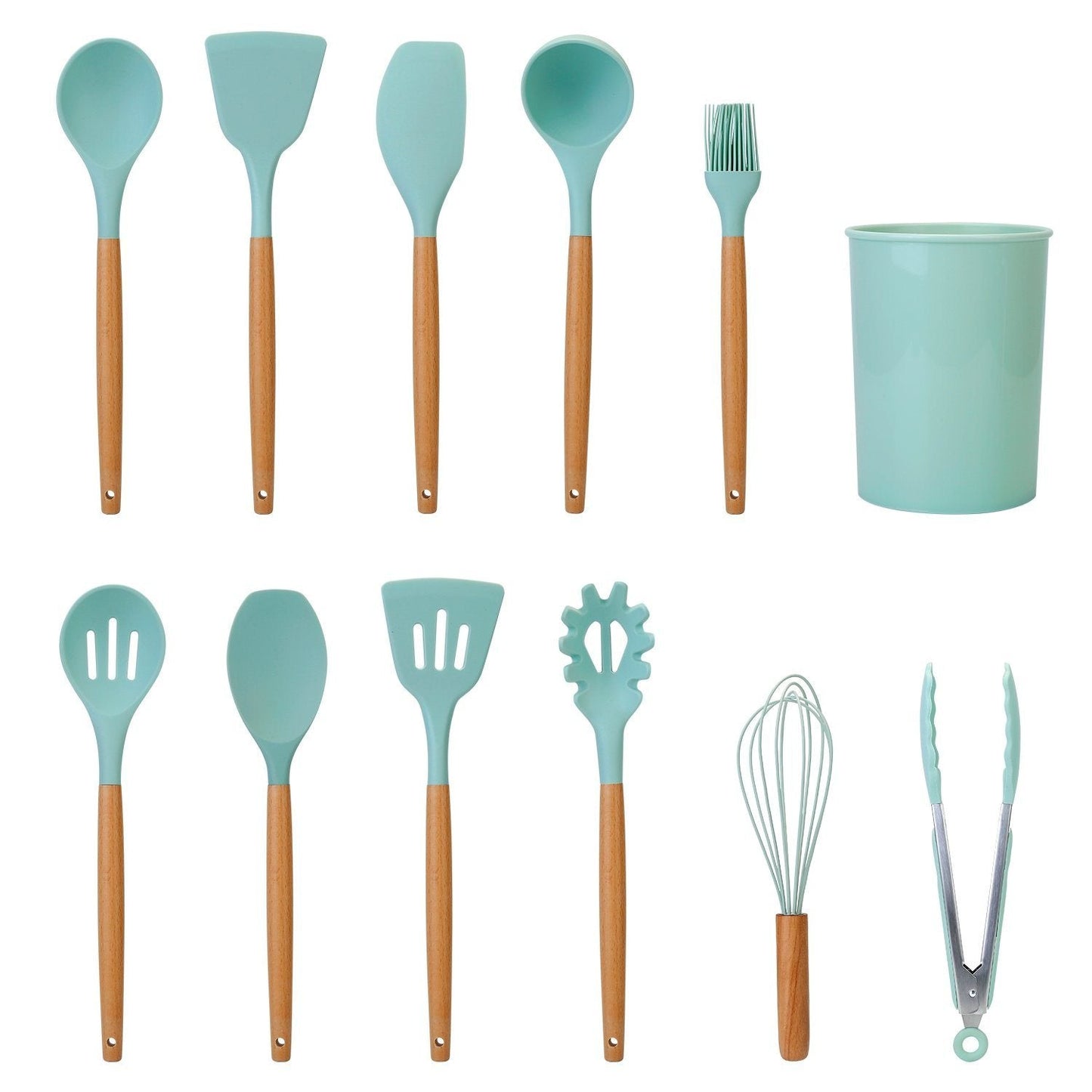 11-piece silicone cookware set