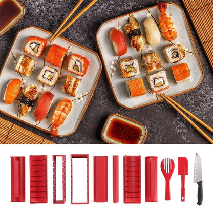 Skanto | 11-Piece: Sushi Maker Set Sushi Roller with High-Quality Sushi Knife