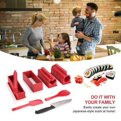 Skanto | 11-Piece: Sushi Maker Set Sushi Roller with High-Quality Sushi Knife
