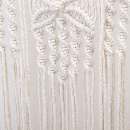 Macramé Wall Decor with Elaborate Decorations Acalora