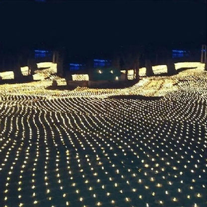 Skanto | Christmas LED Lights Outdoor Waterproof Fishtnet Lights Full of Stars Coated Holiday Lights Wedding Inn Decorative Lights