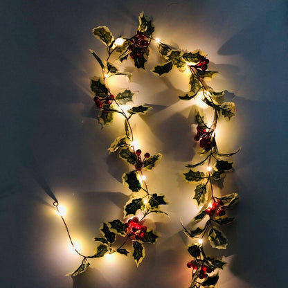 Skanto | Christmas Red Fruit Rattan Festival Window Patio Party Thanksgiving Decoration Light Chain