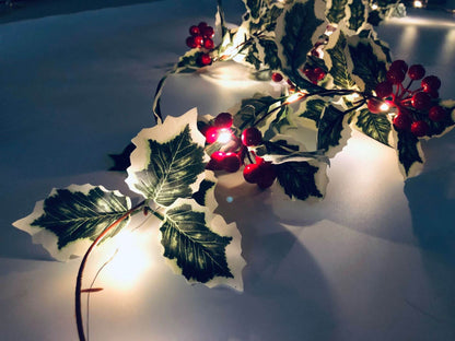 Skanto | Christmas Red Fruit Rattan Festival Window Patio Party Thanksgiving Decoration Light Chain
