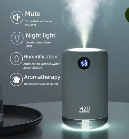 Skanto | Portable Rechargeable Humidifier – Compact Wireless Humidifier for Home, Office, and Travel