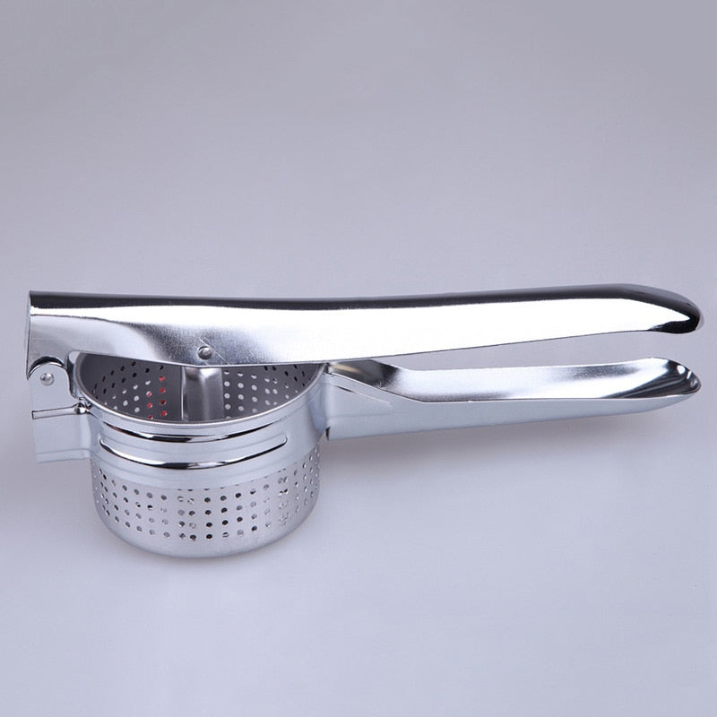 Potato Masher Ricer Kitchen Utensil Stainless Steel Pressure Mud Puree Vegetable Fruit Press Maker Garlic Press