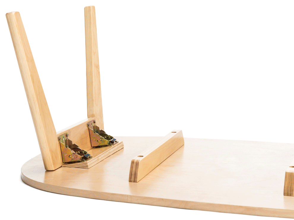 2 foldable self-locking hinges | Brehn