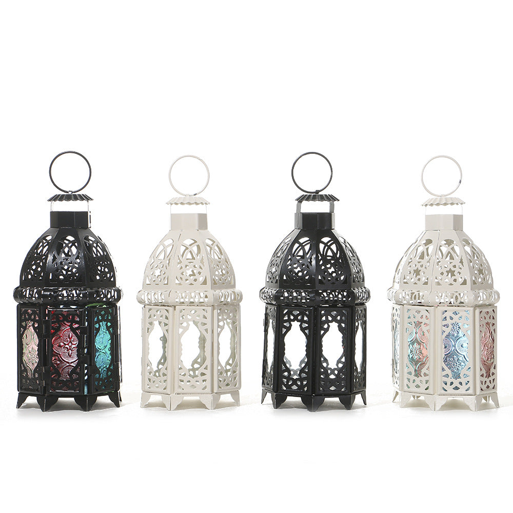 Handcrafted Dome-Top Filigree Metal Candle Lantern for Tealights and LED Candles Acalora