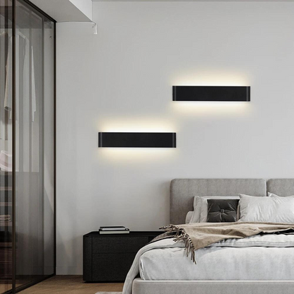 Skanto | Nordic LED Wall Lamp - Modern Brushed Aluminum Indoor Wall Light