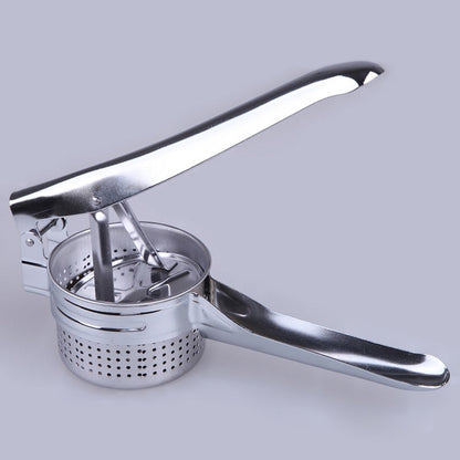 Potato Masher Ricer Kitchen Utensil Stainless Steel Pressure Mud Puree Vegetable Fruit Press Maker Garlic Press
