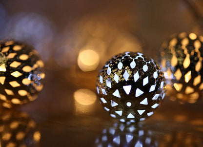 Skanto | Sunny Light Balls Moroccan Balls Colorful LED Christmas Lights Iron Balls Decoration Outdoor String Lights
