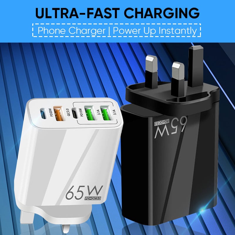Kalsten | Multi Port Adaptor 65W Fast Charger - US Standard