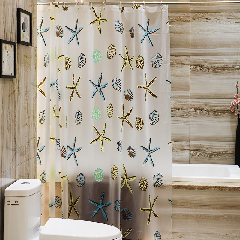 Coastal-Themed Shower Curtain