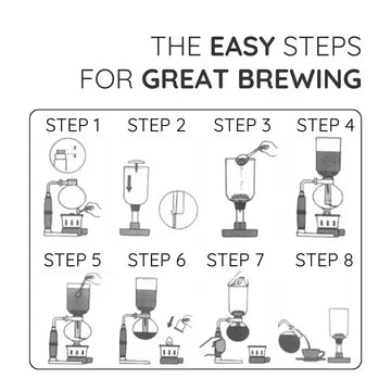 Japanese siphon coffee maker