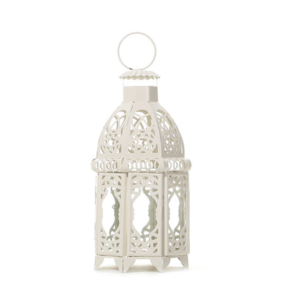 Handcrafted Dome-Top Filigree Metal Candle Lantern for Tealights and LED Candles Acalora