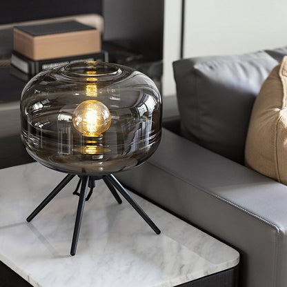 Modern Decorative Glass Table Lamp with Tripod Base