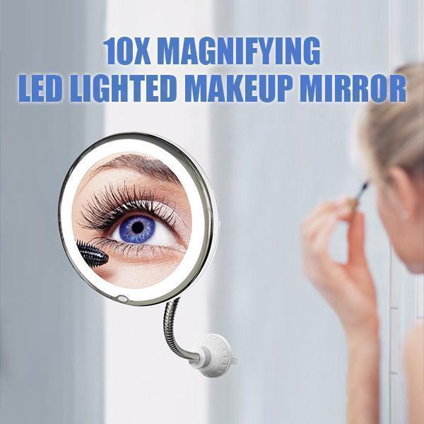 Skanto | 10x Magnification LED Lighted Makeup Mirror