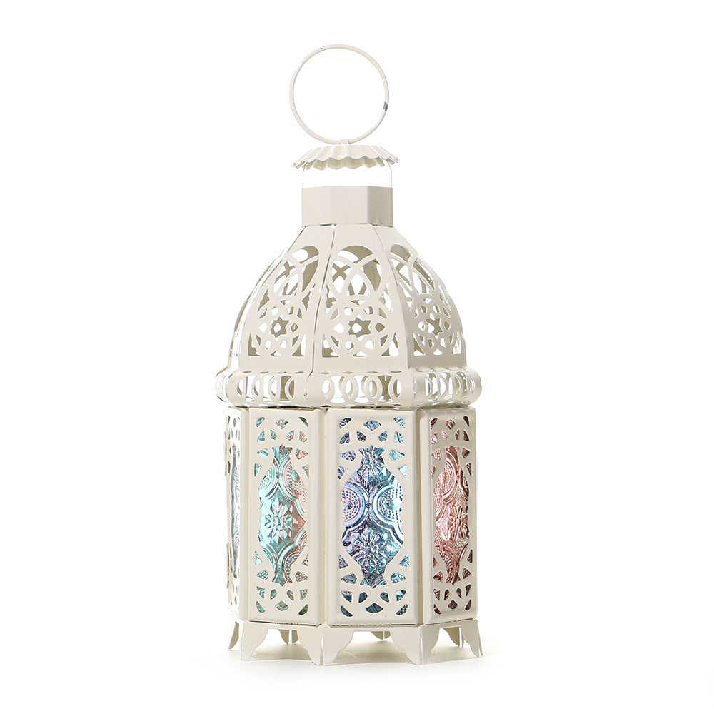 Handcrafted Dome-Top Filigree Metal Candle Lantern for Tealights and LED Candles Acalora