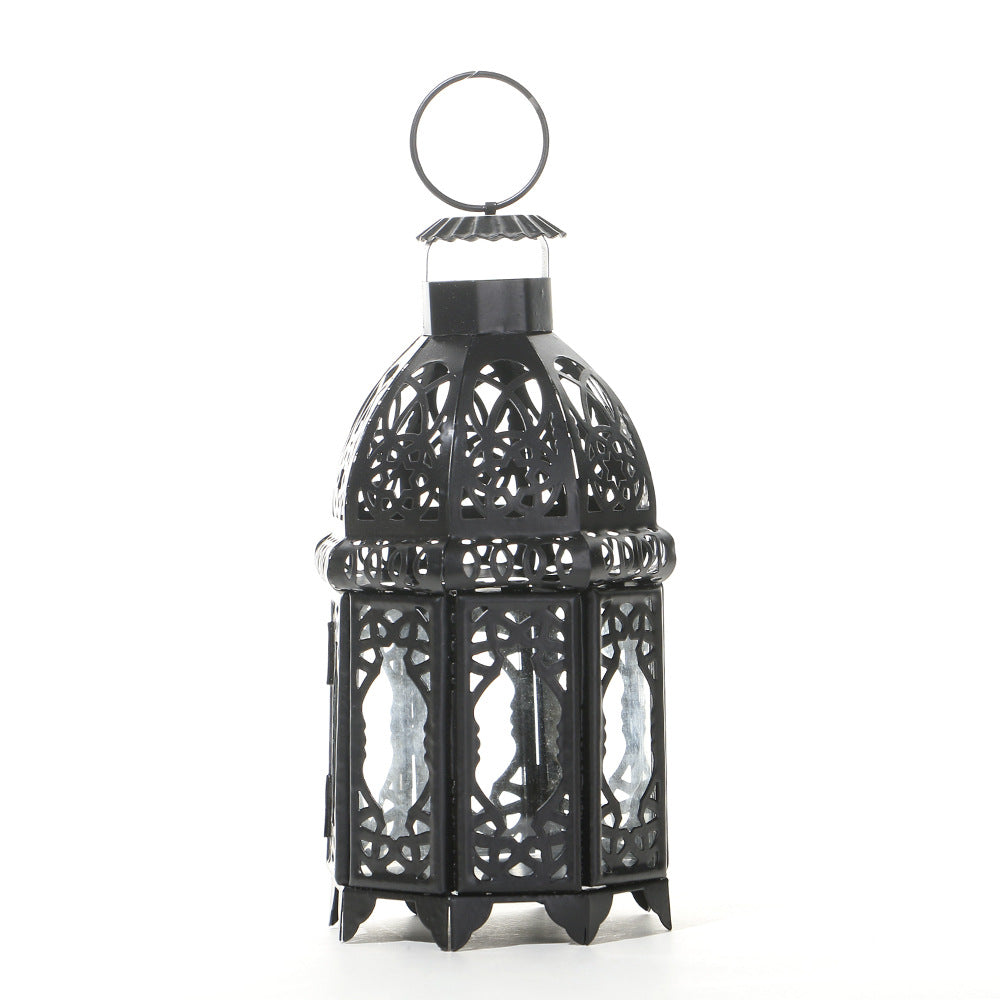 Handcrafted Dome-Top Filigree Metal Candle Lantern for Tealights and LED Candles Acalora