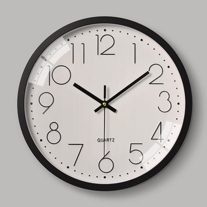 BowLift | Simple Design 3D Silent Classroom Wall Clock 30 cm