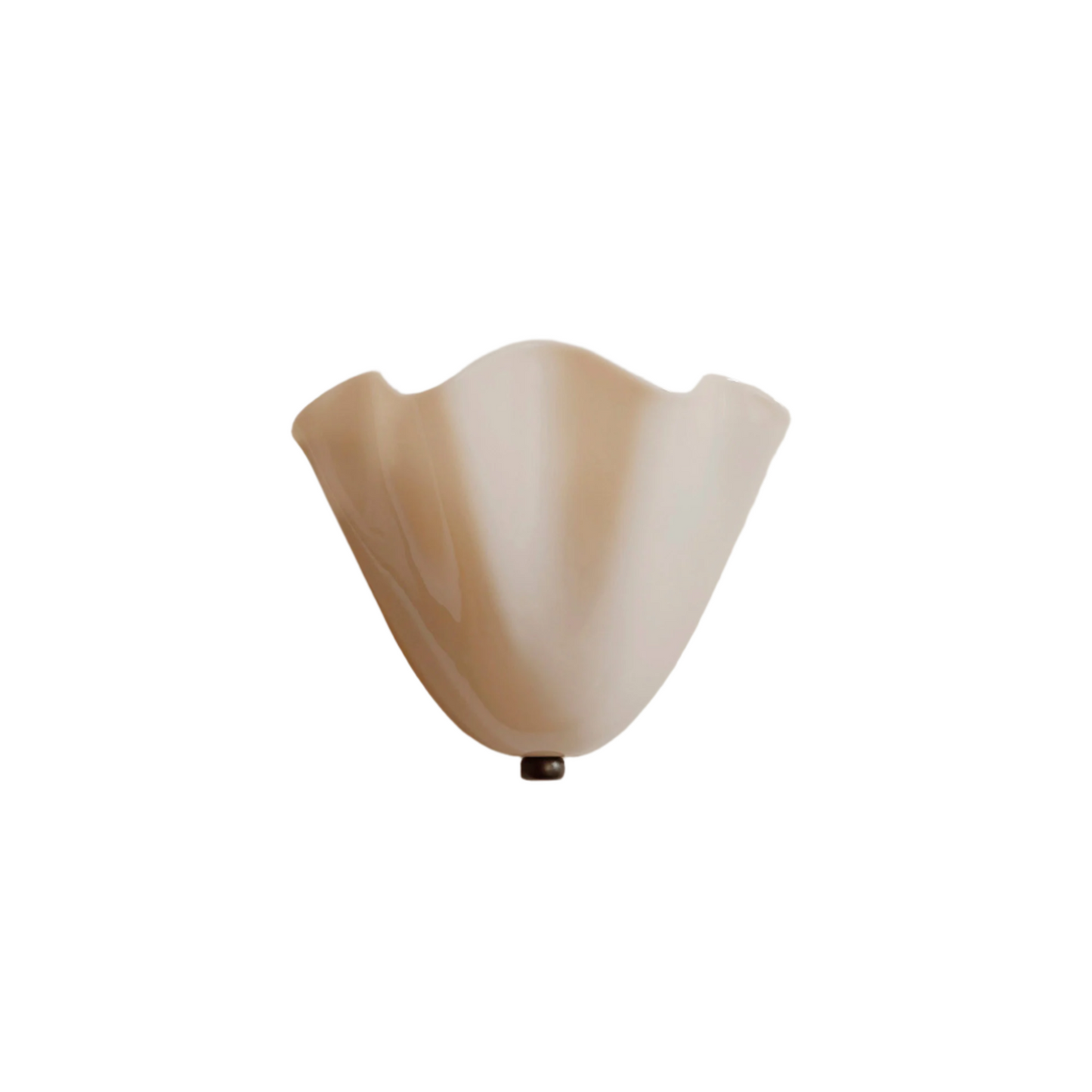 BowLift | Retro Wall Lamp of Colored Glass in Skirt-Shaped Shell Pattern