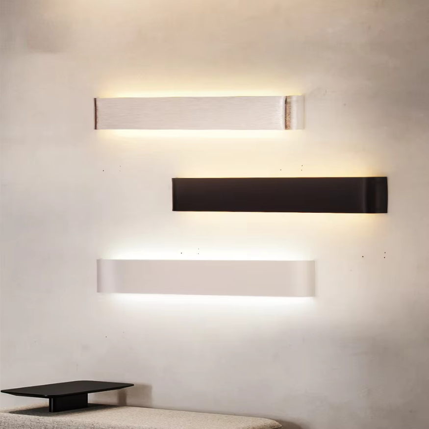 Skanto | Nordic LED Wall Lamp - Modern Brushed Aluminum Indoor Wall Light