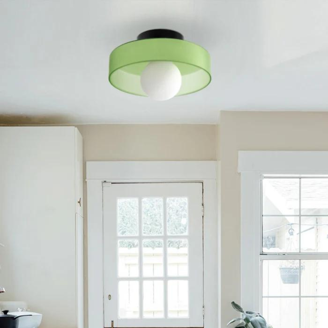 Round ceiling lamp with stylish functionality - LumiSphere | Karnz