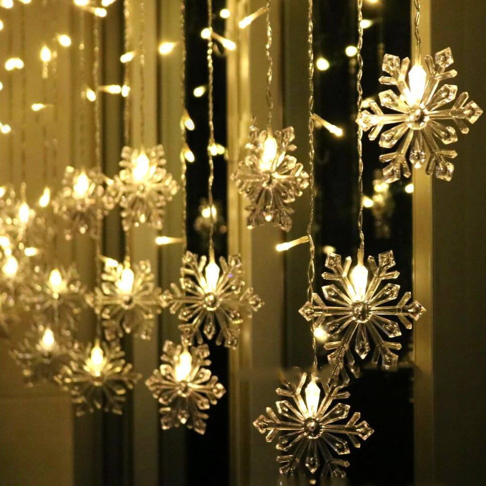 Skanto | Skanto Snowflake Remote Control Icicle Lights Flashing LED Decorative Lights