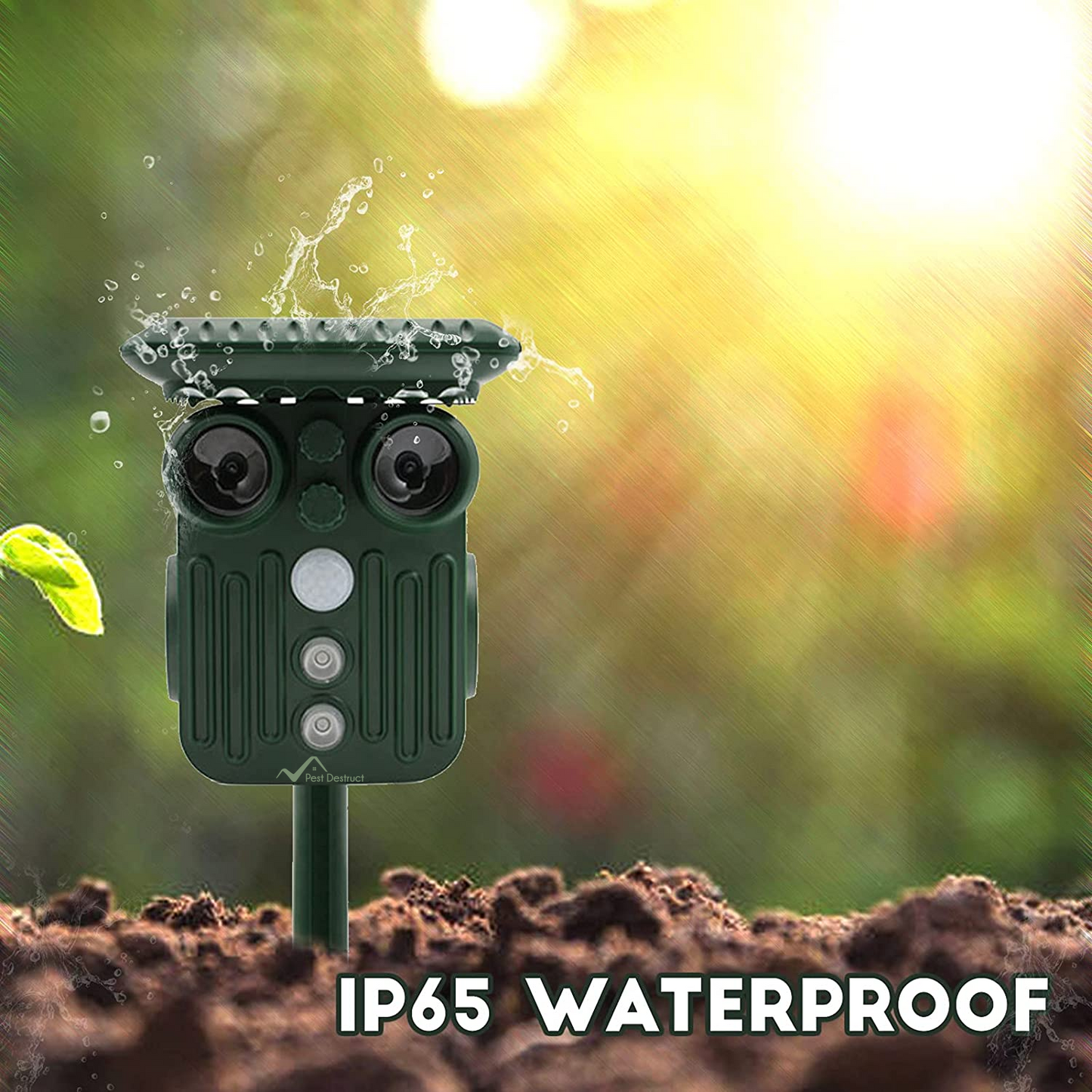 BowLift | Ultrasonic Solar Deer Repeller | 5 Adjustable Modes. Waterproof & Eco-Friendly for Home Gardens and Yards