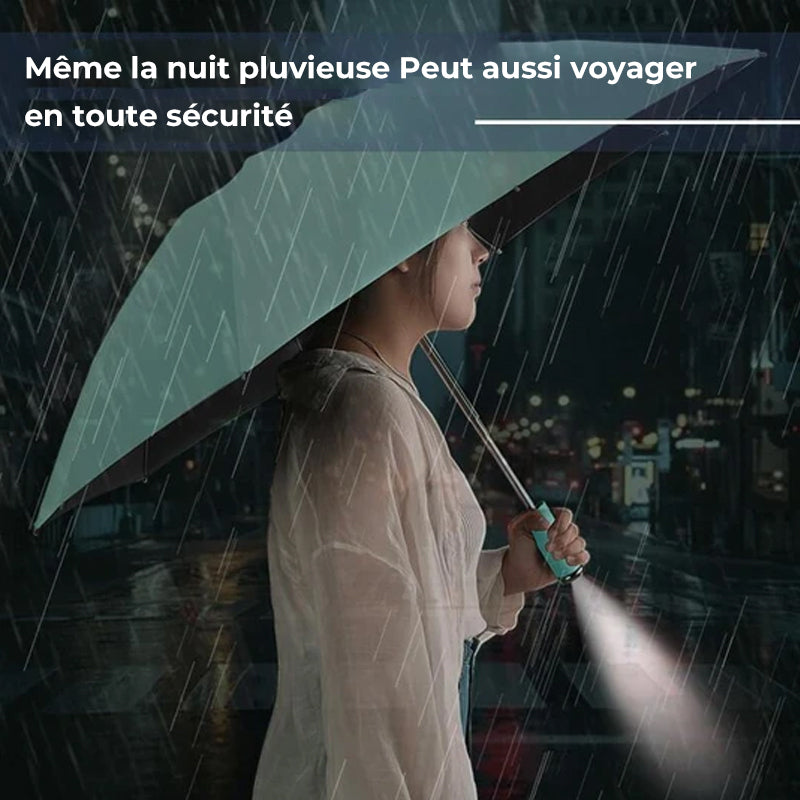 Windproof sun umbrella and rain umbrella with LED | Karnz