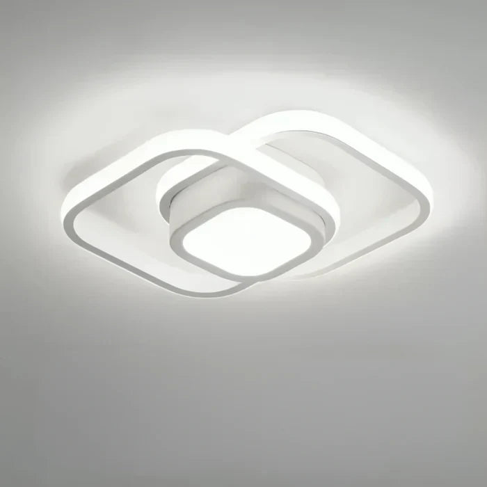 Modern LED Ceiling Lamp with Double Ring Design - Twilight Rings | Skanto