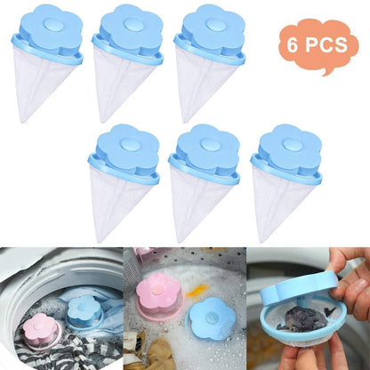 Washing machine mesh filter bag for fur & lint pet hair remover