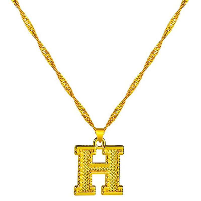 Skanto | 18K Gold Plated Initial Letter Necklace