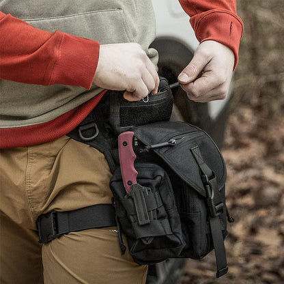 Waterproof tactical nylon waist bag for men, leg bag, travel bag
