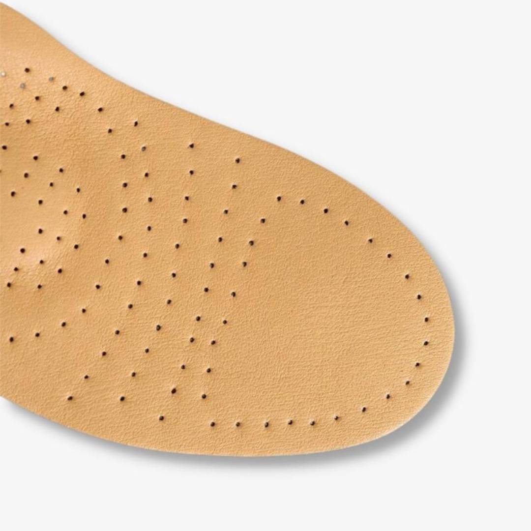LeatherGuard Orthopedic Leather Shoe Insole | Shock Absorption - Arch Support - Comfortable Insole - Foot Pain Relief - Moisture Wicking Bowlift